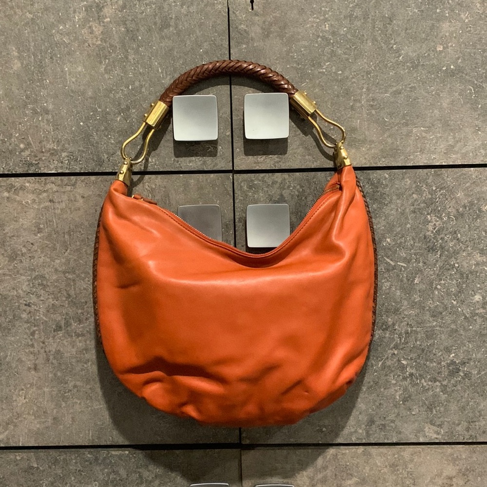 Authentic Michael Kors Leather Hobo - Picture 1 of 7